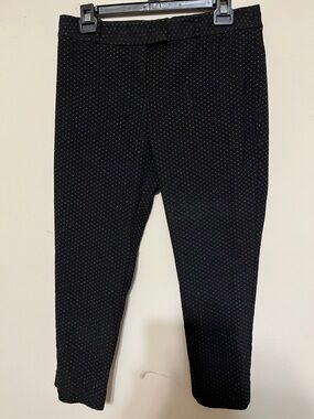 Lis Claiborne Black Polka Dot pants. Sz 10p